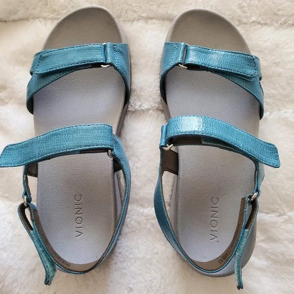 Vionic Blue Strappy Sandals - Picture 1 of 5